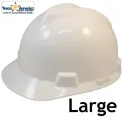 MSA V-Gard Large JUMBO Cap Style Hard Hat - White