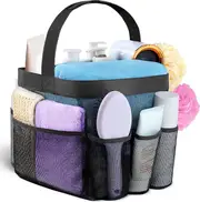 Mesh Shower Caddy Portable for College Dorm Room Essentials, Shower Caddy Dorm with 8-Pocket Large Capacity