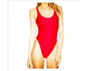 Backless Plain Cloth Swimsuit Slimming Sexy Bikini Nylon Solid Color Triangle Women's Swimsuit