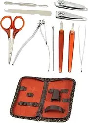 Beatifufu Stainless Steel Nail Cliers for Thick Nails Safety Fingernail Trimmer Manicure Scissors Set
