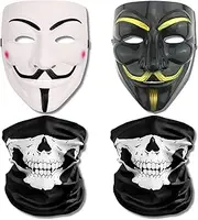 Primary Shipments Spy Ninjas Project Zorgo PZ Hacker Mask Set – 2 Hacker Masks & 2 Skull Neck Gaiters
