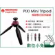 數位小兔【Manfrotto PIXI 極致輕巧迷你腳架 粉紅 灰色】mini 迷你腳架 桌上型 腳架 三腳架 自拍棒 Sony A5000 A6000 GF6 A7 GM1