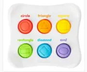 New Giant Dimple Popper Learning Colours And Shapes Fine Motor Kids Sensory Toy