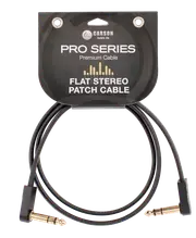 Carson FLAT3ST Flat Stereo/TRS Patch Cable