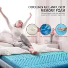 7-Zone 8cm Memory Foam Mattress Topper Cool Gel Bamboo Fabric Queen