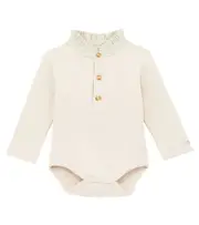 [Donsje] Donsje Baby Bouches cotton-blend bodysuit M 18-24 beige