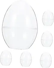 DEARMAMY Standing Egg Party Box 6 Pack Large Capacity Candy Containers Easter Egg Candy Box for Christmas Party Supplies