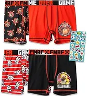 [Funko] Five Nights at Freddy's Boxer Briefs for Boys - Bundle with 4 Pairs of FNAF Boxers, More | Five Nights at Freddy's Underwear