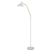 Farbon Floor Lamp, Brass, White