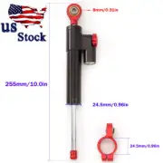 CNC Steering Damper Motorcycle Stabilizer Linear Reversed Safety Control Red