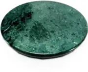 Rolling Pin Board (Chakla) Made Out of Green Marble Anti skid bottom Natural