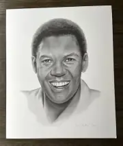 Denzel Washington Lithograph, 20x24”