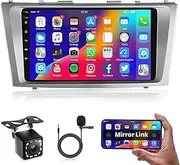 Rimoody Android Car Stereo for Toyota Camry 2006-2011 with GPS Navigation , 9 Inch Touch Screen Car Radio with Bluetooth FM WiFi Mirror Link + Backup Camera