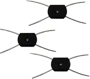 3Pcs String Trimmer Head,Electric Weed Eater Head Replacement Steel Wire Line Spool,Universal Fit String Trimmer Replacement Head,Wire Rope Weed Head Replacement String Trimmer Parts and Accessories