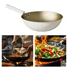 Wok Pan Frying Pan Titanium Uncoated for Induction Cooker Cookware