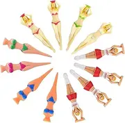 Mipcase 12Pcs Replaceable Golf Tees Novelty Women Shaped Design Low Friction for Ladies Golf Accessories Fun and Durable for Every Game