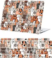 Laptop Cover Compatible with New MacBook Pro 16 inch 2021 2023 Release A2485 A2780 M1 M2 with Liquid Retina XDR Display and Touch ID, Hard Shell Protective Case & Keyboard Cover, Dogs