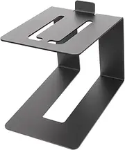 Audio Stand Mount Desktop Speaker Stands Table Speaker Stand Clamp- Desk Speaker Stand Bookshelf Speaker Stands Adjustable Standing Computer Speakers Sound Brackets Metal Black
