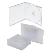 10/20x Standard CD Jewel Case Lots Single CD with Tray 10.4mm Clear Protectors