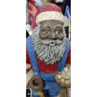 在飛比找蝦皮購物優惠-大型的人物 擺飾 裝飾 古董 鄉村 聖誕老公公 公仔