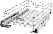 Rev-A-Shelf 5730-15 Modern 14-1/2"W Steel Frame Pull Out Cabinet - Chrome