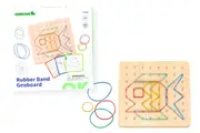 Tooky Toy - CREATIVE RUBBER BAND GEOBOARD EDUCATIONAL PATTERN PUZZLE GAME