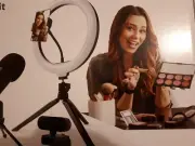 Anko Vlogging Kit make-up titorials Ring light, Web cam tripod usb microphone