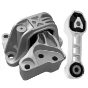 Engine Mount & Engine Torque Strut Mount 2PCS for Fiat 500 19-15 L4-1.4L 8V, MT (for: Fiat)