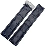 [BCMCBV] Genuine Cowhide Watch Band For TAG Heuer Carrera Lincoln 19mm 20mm 22mm Black Brown Folding Buckle Watch Strap Men