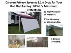 Caravan Privacy Screens 2.1m x 3.0m for Roll Out Awning