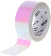 Rhythmic Gymnastics Decoration Prismatic Glitter Tape Hoops Stick DIY Masking Wa