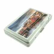 Lake House Em1 Cigarette Case with Built in Lighter Metal Wallet