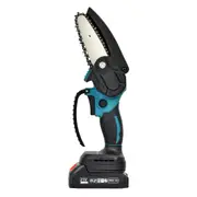 Oppsbuy 6/4 inch Mini Chainsaw, 21V Portable Cordless Chainsaw with Safety Lock, 5000r/min Brushless Motor for Tree Branch Cutting, Pruning, Gardening (2 Chains + Tool Kit Included)
