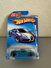 Hot Wheels Bugatti Veyron 2010 Hot Auction Satin Blue A17