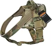 [EXCELLENT ELITE SPANKER] Tactical Dog Harness Patrol K9 Harness Service Dog Vest Military Dog Vest Working Dog Vest with Handle (MCP-L)