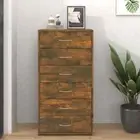 Sideboard with 6 Drawers Chipboard Storage Organiser Multi Colours vidaXL