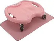 Kisangel Silent Ab Wheel Roller with Knee Pad Portable Abdominal Exercise Equipment for Home and Travel Multi Functional Fitness Tool for Core Strength Training and Definition