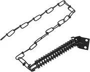 1 Set Door Lock Chain Windproof Chain Screen Door Lock Gate Lock Anti-Theft Chain Door Closer Door Spring Closer Chain for Door Lock Screen Door Hardware Door Chain Iron Black