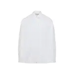 [Dries Van Noten] Dries Van Noten-White And Navy Casia Cotton Shirt-Donna XS STAND