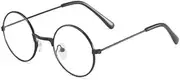 TECH-LINE-DIRECT FASHION ACCESSORIES Round Metal Eyeglasses Unisex Retro Clear Lens Glasses/Frames Ultra Light for Kid/Children/Teens