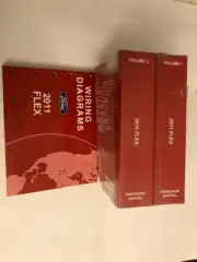 2011 Ford Flex Shop Service NEW Manual Vol 1 & 2 Electrical Wiring Diagrams set