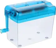 TEHAUX Manual Paper Shredder for Home Office Handheld Shredder Blue Abs Material Small Shredder