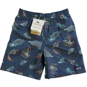 NWT Patagonia Clean Currents Tide-pool Blue Swim Trunks Kids L/12