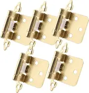 Alipis 5pcs Hinges Cafe Hinge Cabinet Soft Close Hinges Cabinet Hinges Semi-Concealed Hinges Wood Cabinet Hinge Self Opening Door Hinges Door Hinge Spring Wood Hinge Coffee Steel Plate