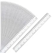 30 Packs Clear Plastic Ruler 12 Inch with Centimeter and Millimeter, Metric