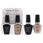 Match Makers Set - See You Latte by Cuccio Colour for Women - 2 Pc 0.44oz Ven...