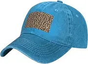 [JBYJBX] Leopard Pattern Print Outdoor Baseball Cap Dad Hat with Unisex Adjustable Trucker Cap Sun Hats Sport Hat