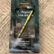 Feadog Double Pack Irish Whistle and Instruction Book NEW