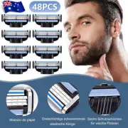 Upto 48x Replacement Blades For Gillette MACH 3 Razor Shaver Trimmer Shaving AU
