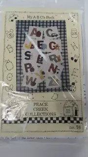 A B C's Book for Kids Quilt/Applique Pattern Peace Creek Collections
